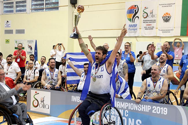 Η Εθνική Ελλάδας Μπάσκετ με Αμαξίδιο Πρωταθλήτρια Ευρώπης για το 2019!